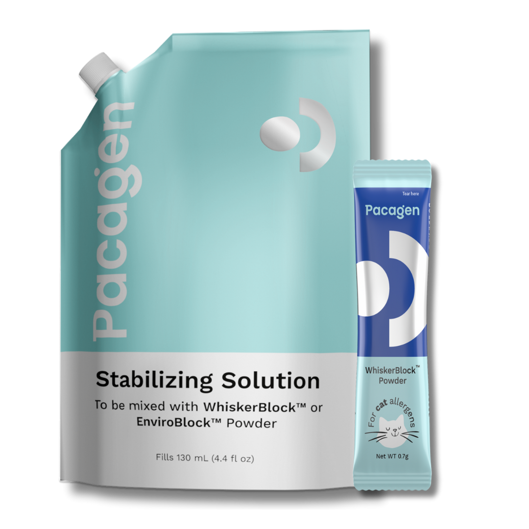 Cat Allergen Neutralizing Powder + Stabilizing Solution Refill Pack